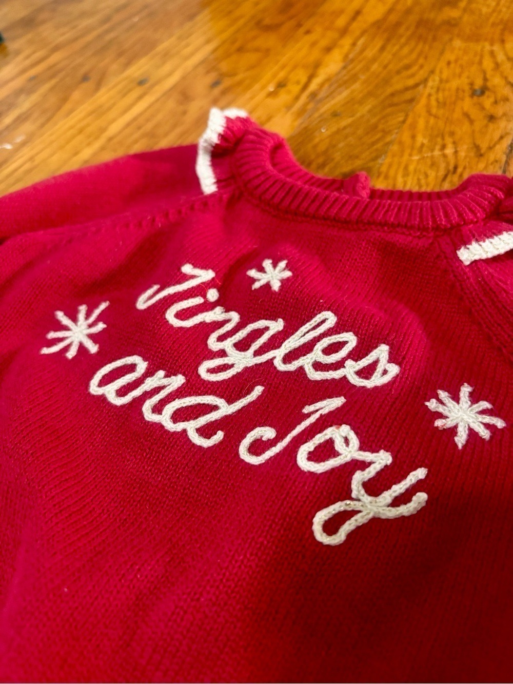 Tahari Baby 2 Piece Holiday Babydoll Top & Knit Sweater Set 12M - Picture 2 of 12